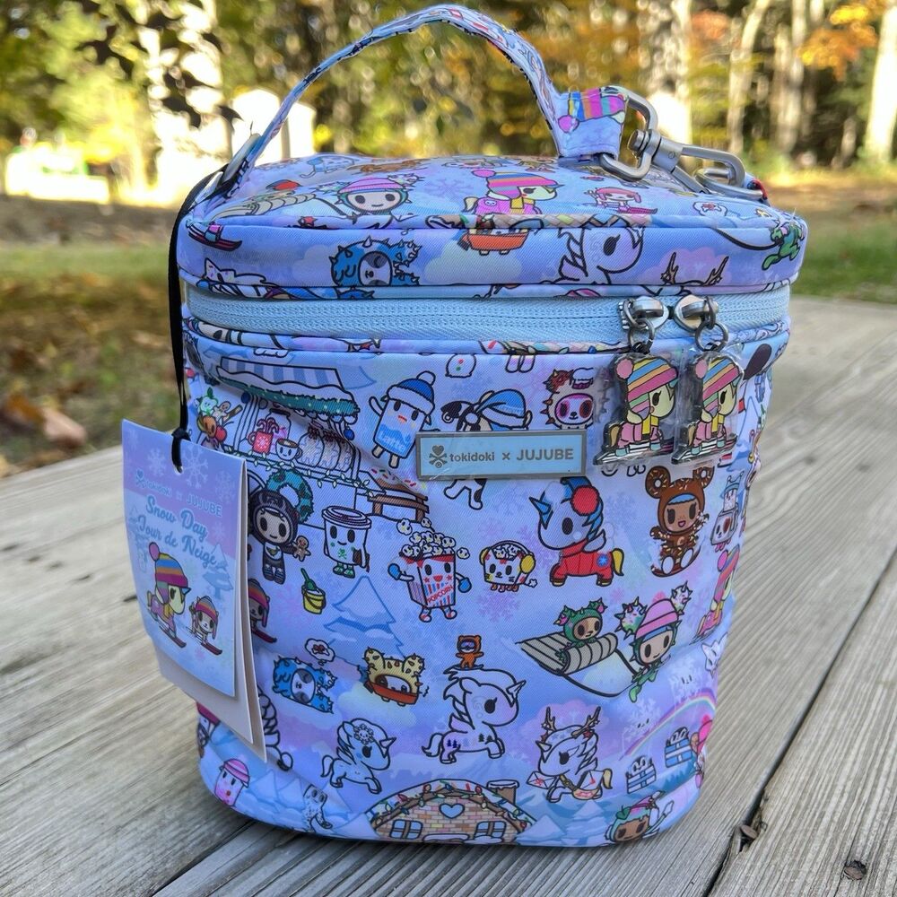 Jujube x Tokidoki Snow Day Fuel Cell Cooler Lunch Bottle Bag New